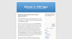 Desktop Screenshot of millionaer.in1000tagen.de